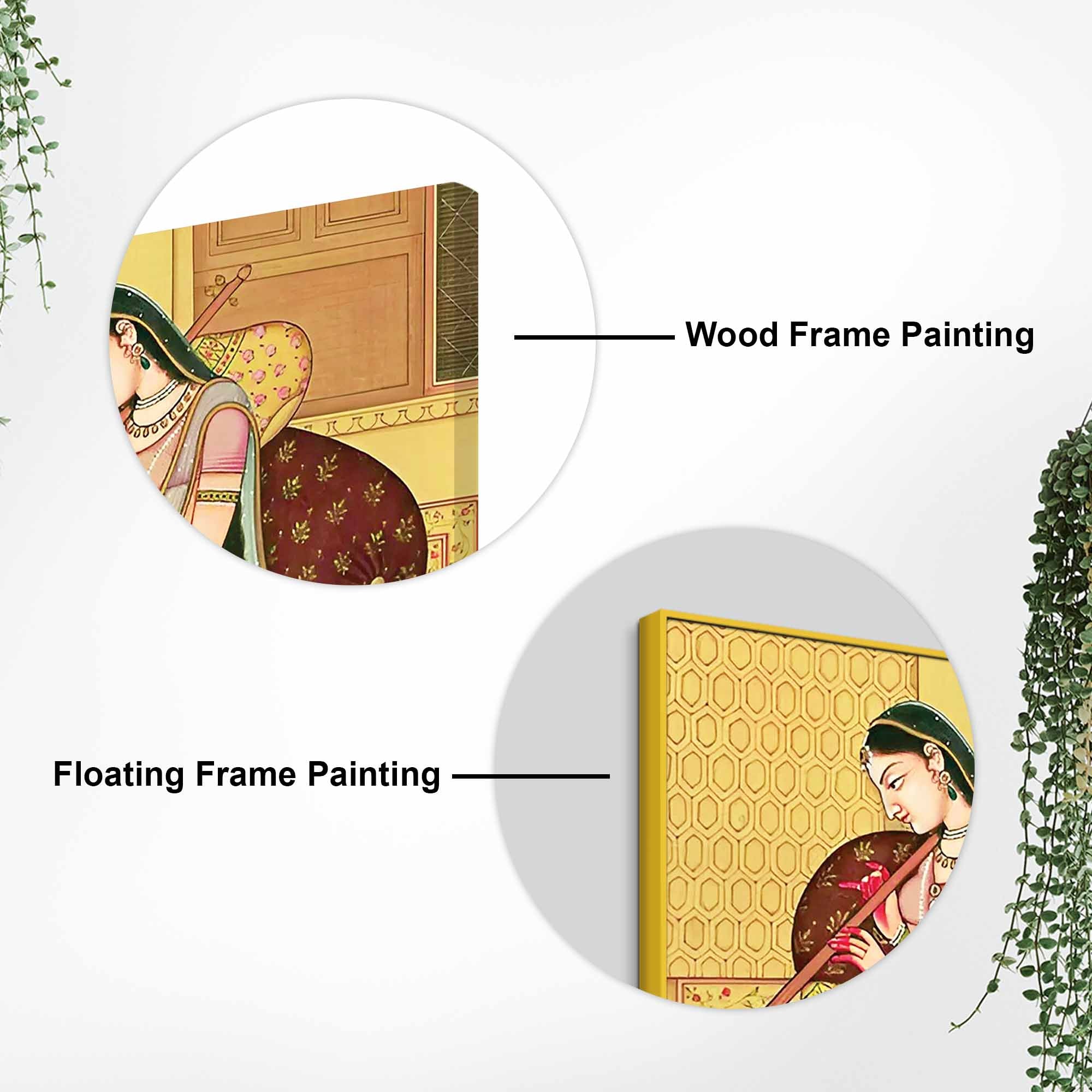 Artistic Woman Painting on Canvas | Cultural Décor