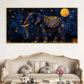 astral-royal-blue-elephant-under-full-moon-blue-gold-luxury-wall-painting