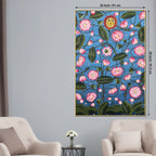 Attractive Lotus Flowers with Sun Face Pichwai Canvas Wall Painting