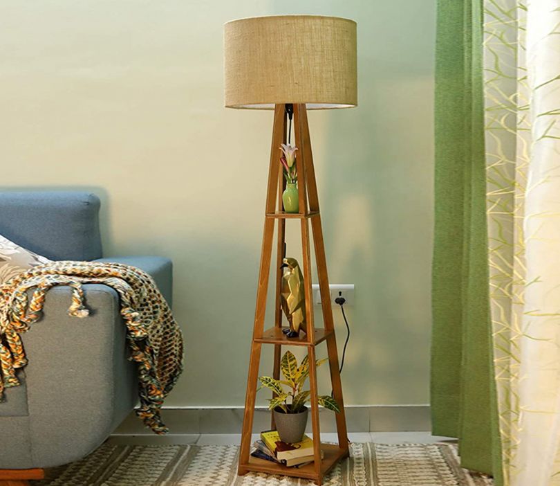 Attractive Wooden Classic Floor Lamp for Living Room Home Decoration