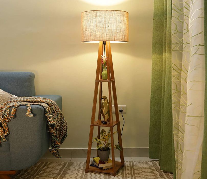 Attractive Wooden Classic Floor Lamp for Living Room Home Decoration