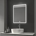 AuraGlow Illuminated Mirror Cabinet with Backlit LED and Storage