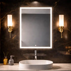 AuraGlow Illuminated Mirror Cabinet with Backlit LED and Storage