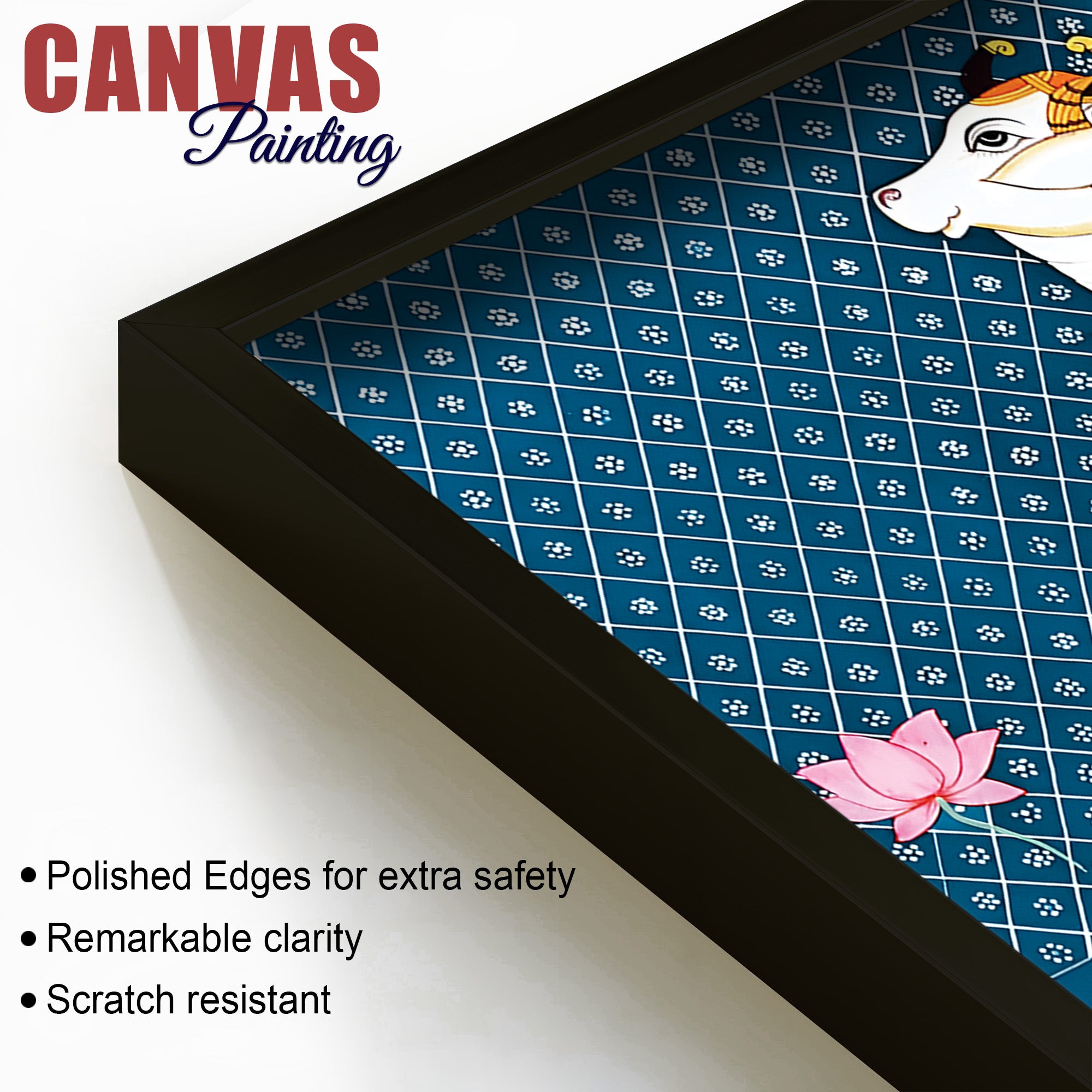 Auspicious Cow Pichwai Art Religious Wall Painting