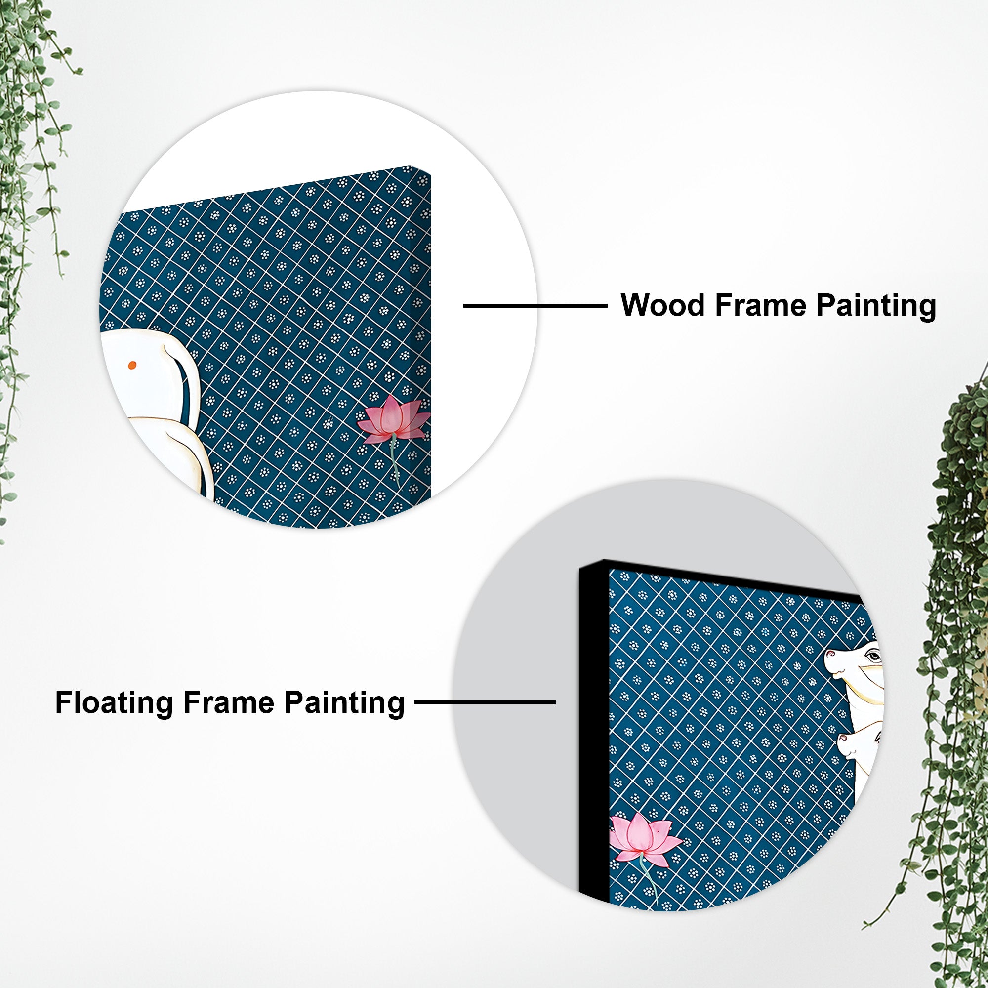 Auspicious Cow Pichwai Art Religious Wall Painting