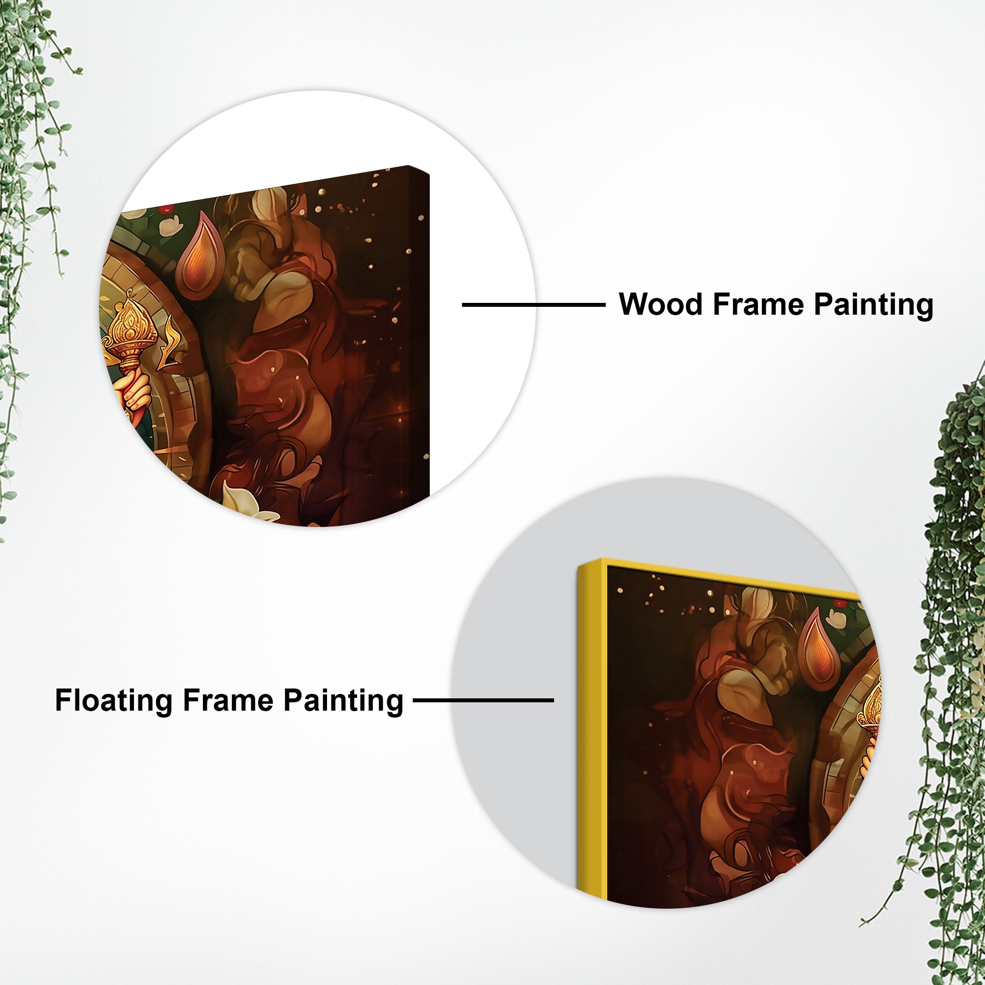 Auspicious Lord Ganesha Canvas Wall Painting for Prosperity and Wisdom – Modern Spiritual Wall Decor