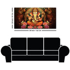 Auspicious Lord Ganesha Canvas Wall Painting for Prosperity and Wisdom – Modern Spiritual Wall Decor