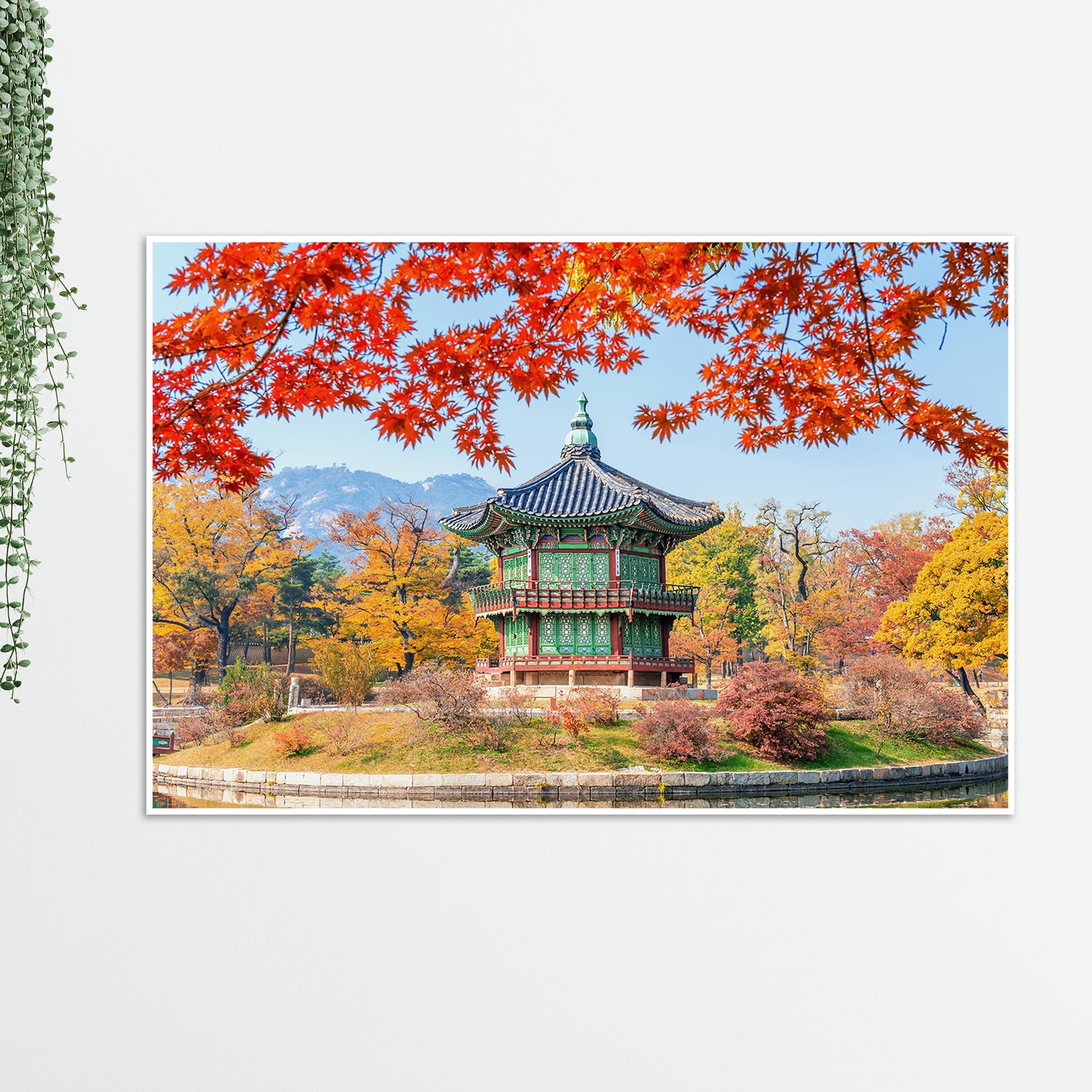 Autumn Season Floating Canvas Wall Painting