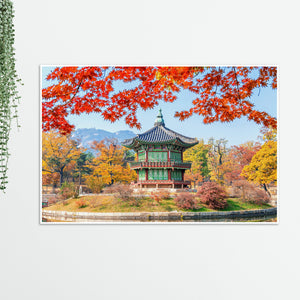 Autumn Season Floating Canvas Wall Painting