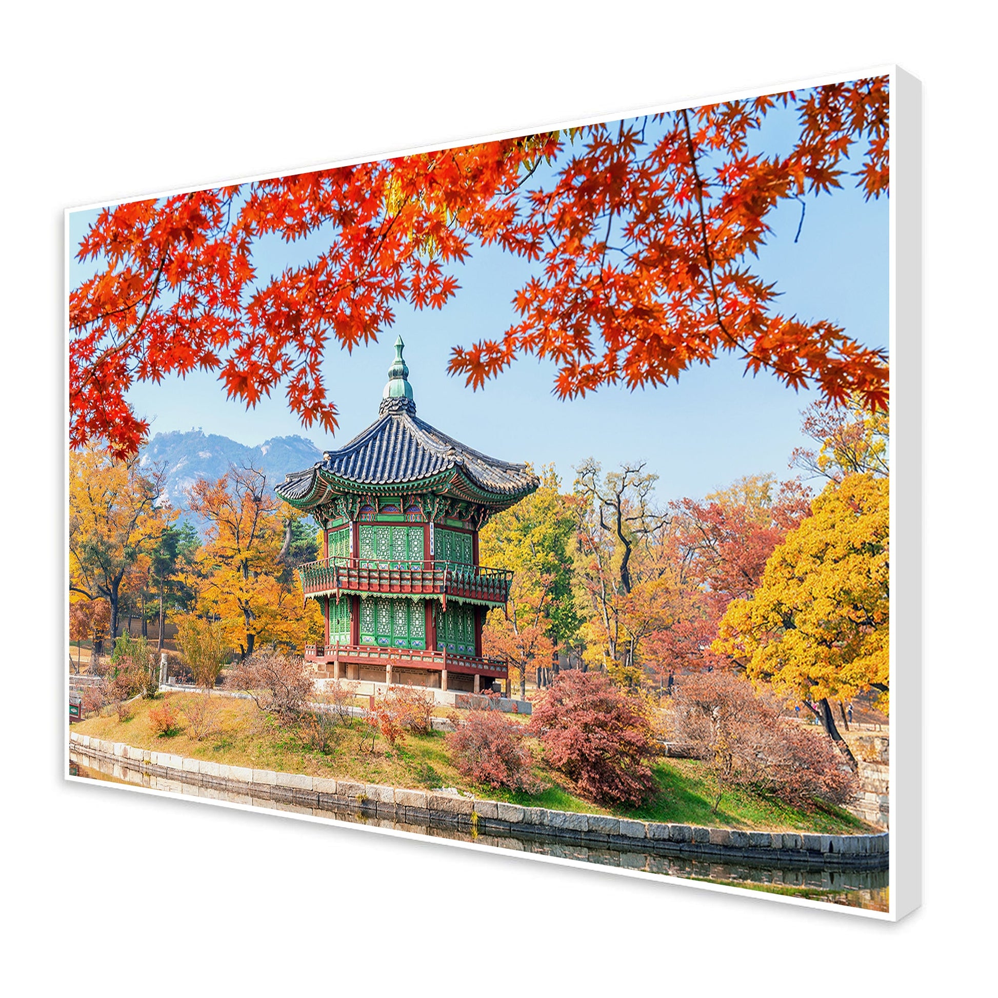 Autumn Season Floating Canvas Wall Painting