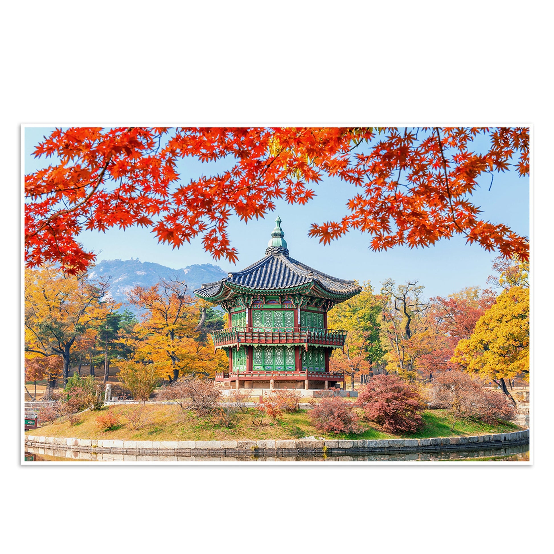 Autumn Season Floating Canvas Wall Painting