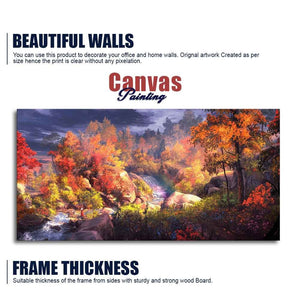 Autumn Season Nature's Scenery Wall Painting