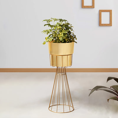 Avant Garden Golden Finish - Medium Size Planter