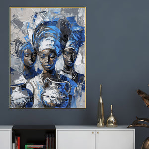 Aziza Of Africa Cotton Canvas Wall Painting