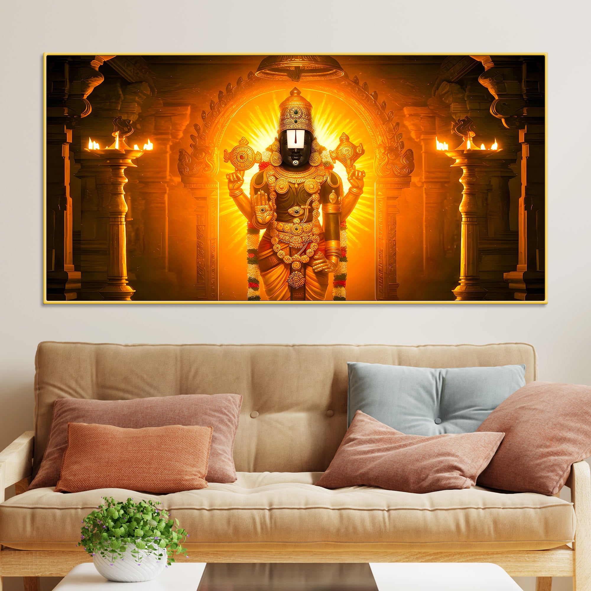 Balaji Spiritual Canvas Painting for Home Décor