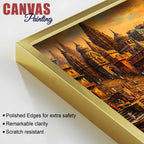 Banaras Ganga Ghat Morning View Canvas Wall Art Painting