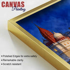 Banaras Ghat Evening View Canvas Wall Painting