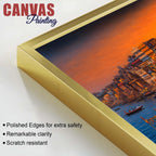 Banaras Ghat Sunset Aarti Canvas Painting for Living Room Decor