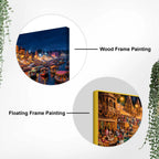 Banaras Riverside Devotional Scene Canvas Art Painting for Bedroom Decor