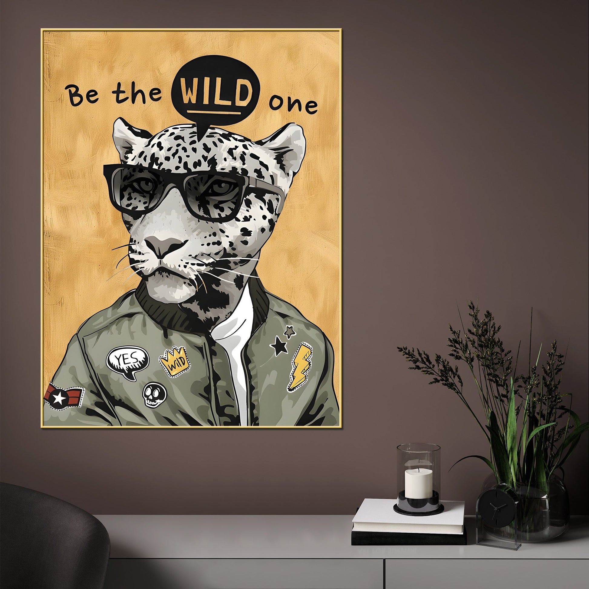 Be Sophisticated Wild Cotton Canvas Wall Painting