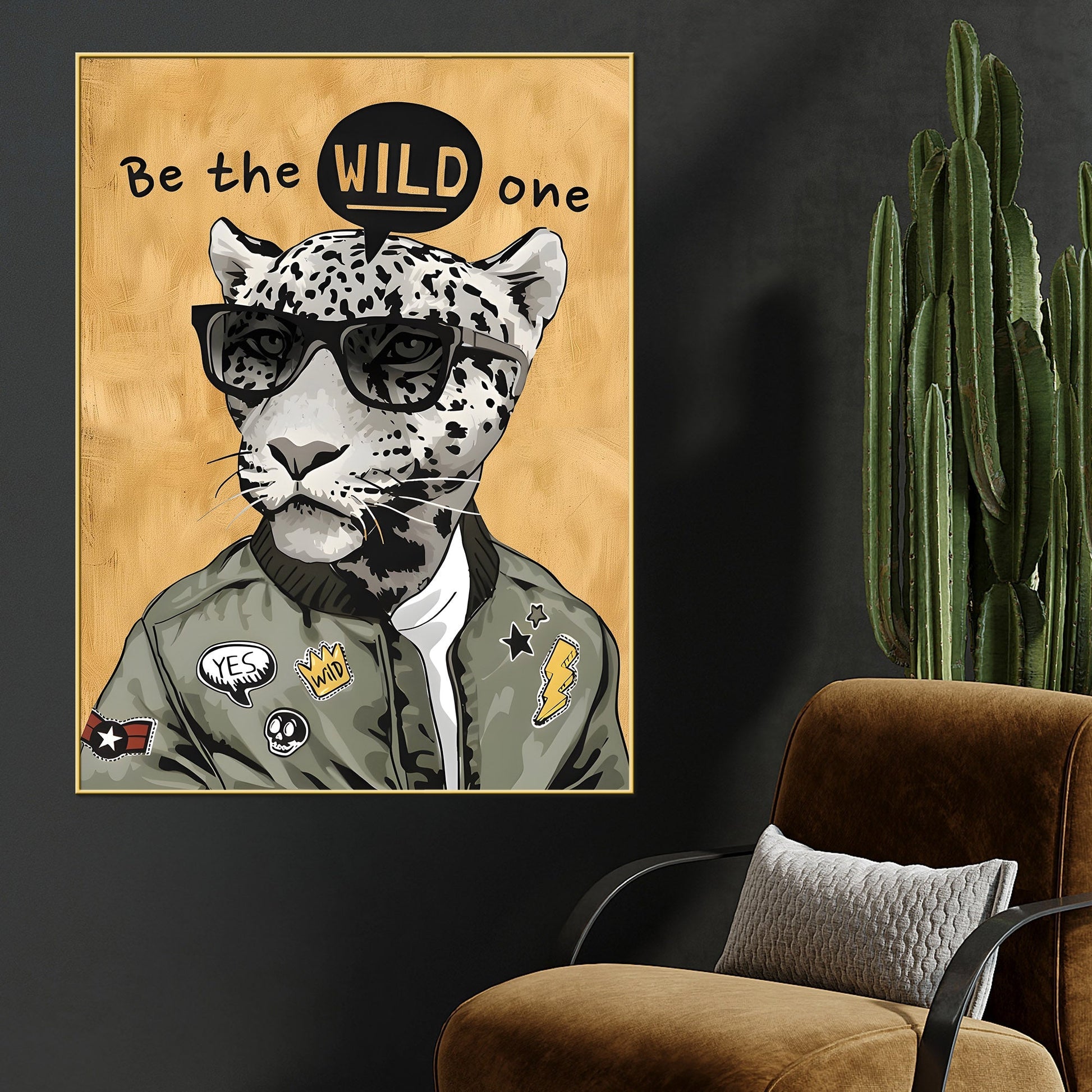 Be Sophisticated Wild Cotton Canvas Wall Painting