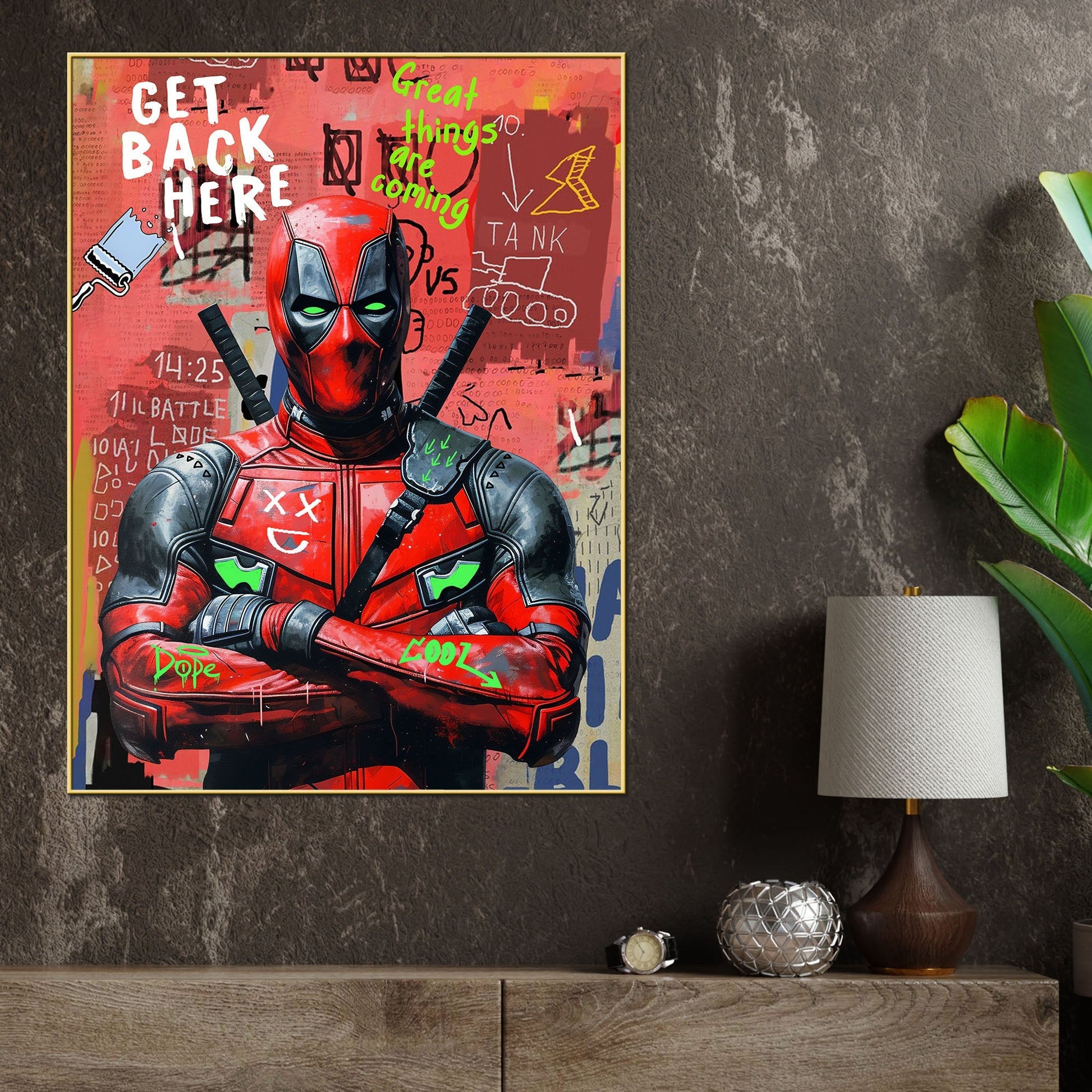 Be The Hero Of Your Life Dead Pool Cotton Canvas Wall Painting