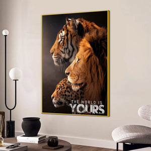 Be The King Of Your World Cotton Canvas Wall Painting