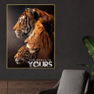 Be The King Of Your World Cotton Canvas Wall Painting