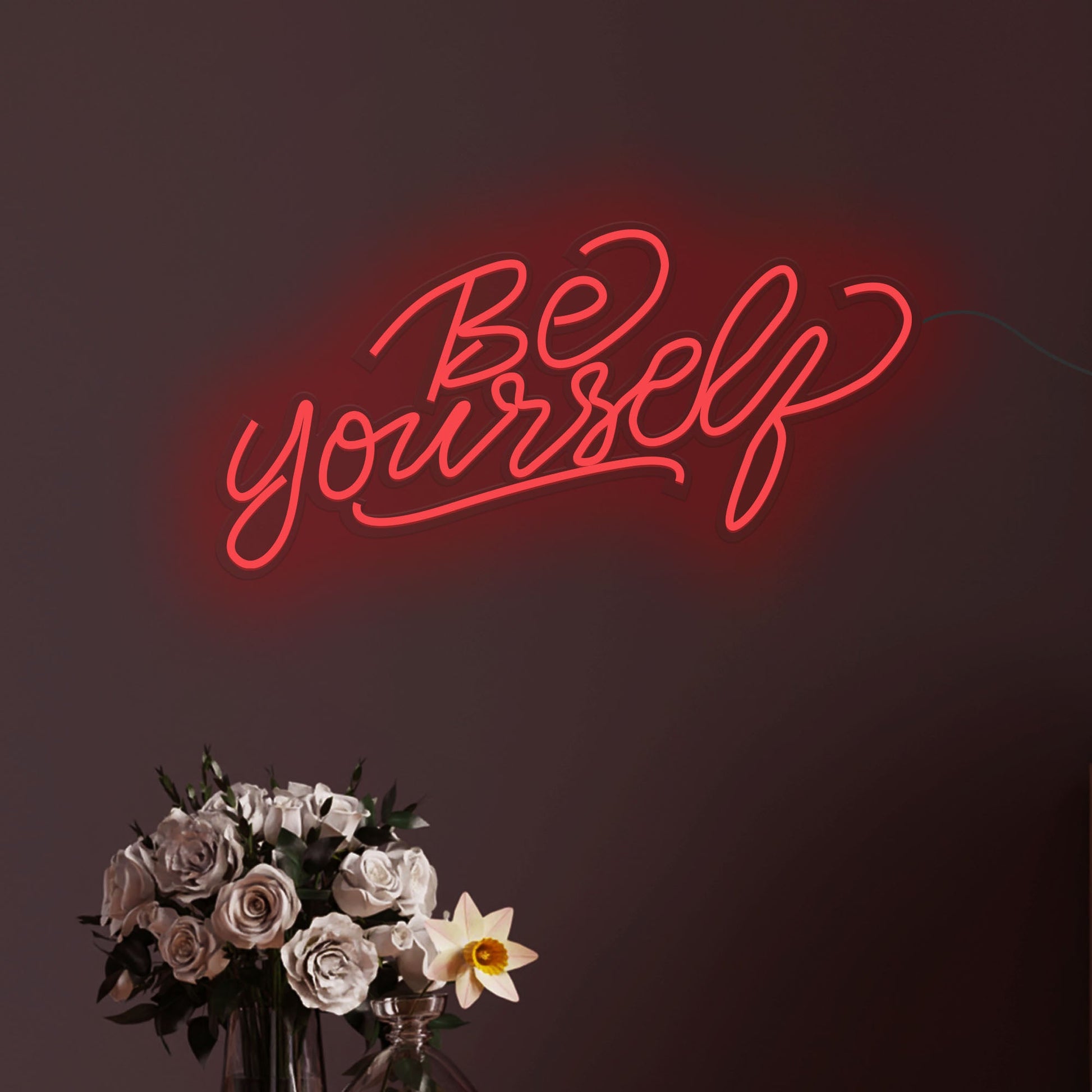 Be Yourself Text Neon Sign LED Light