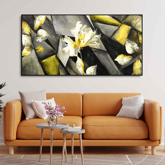 Beautiful Abstract Art Flowers Wall Painting