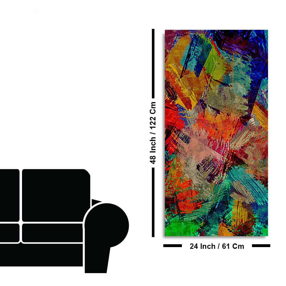 Beautiful Abstract Colorful Textured art Canvas Wall Painting