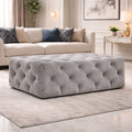 beautiful-artistic-design-tufted-grey-velvet-ottoman