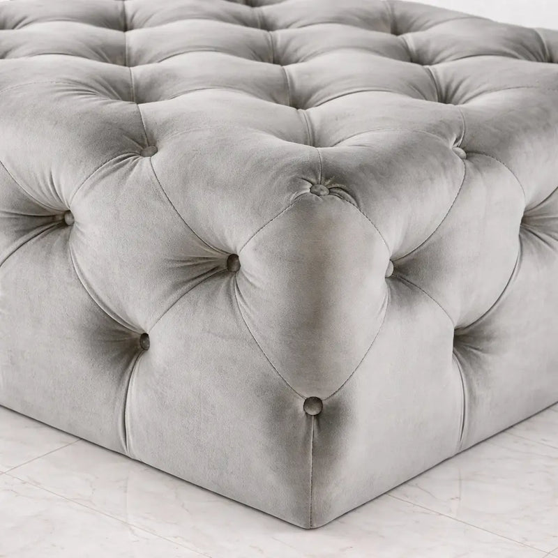 beautiful-artistic-design-tufted-grey-velvet-ottoman