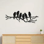 Beautiful Birds on Branch Metal Artwork Wall Decor
