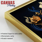 Beautiful Blue Peacock Canvas Wall Painting for Home & Office Spaces