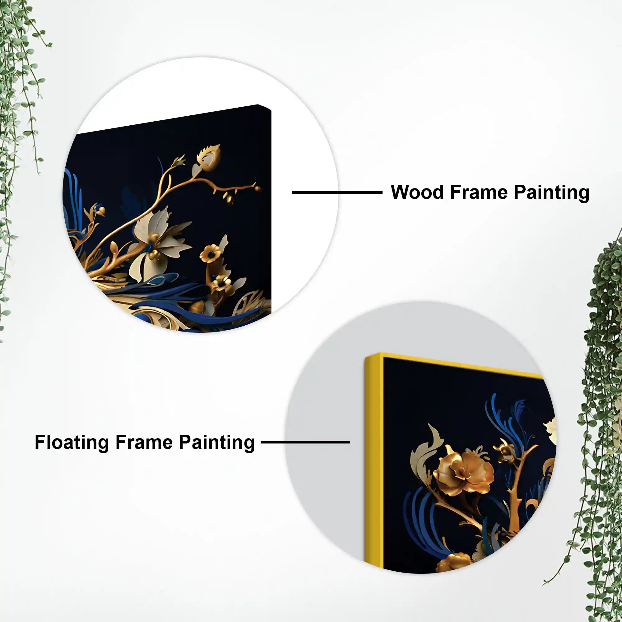 Beautiful Blue Peacock Canvas Wall Painting for Home & Office Spaces