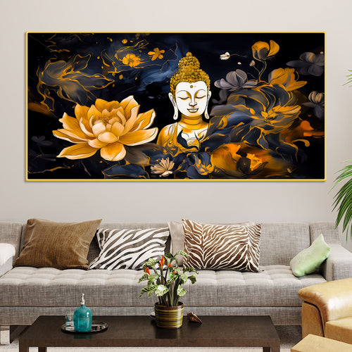 beautiful-buddha-canvas-painting-for-bedroom-wall-decor