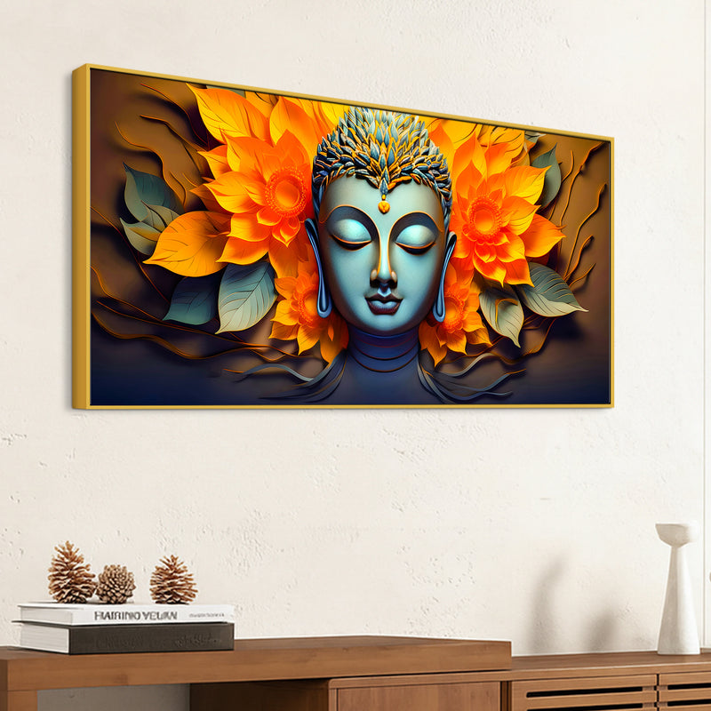 Beautiful Buddha Wall Painting for Modern Home Décor
