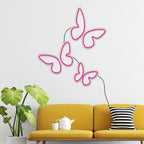 Beautiful Butterflies Neon Sign LED Light Set of 3