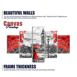 Beautiful City of London Canvas Wall Painting Five Pieces