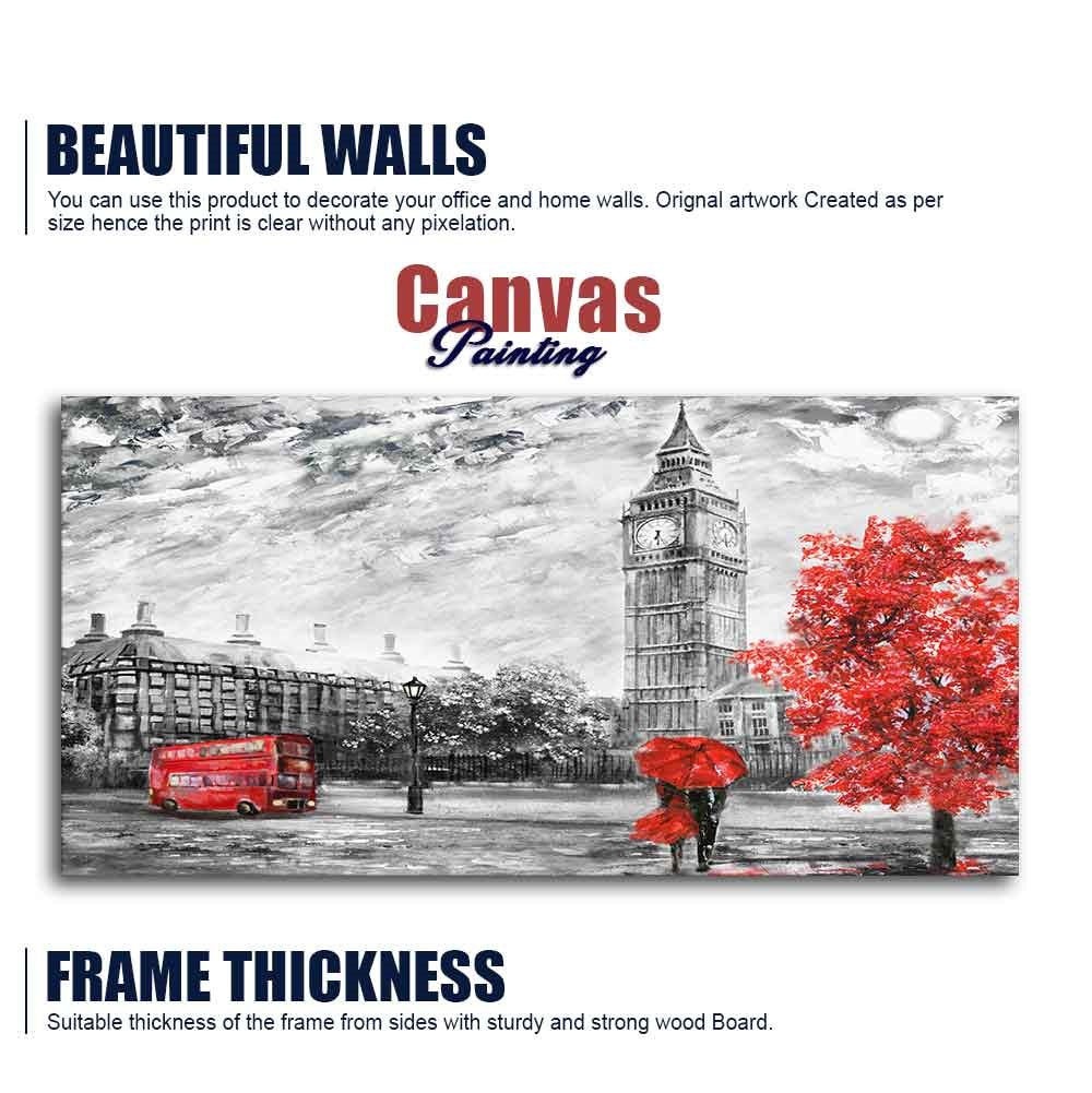 Beautiful City View of London Canvas Wall Painting