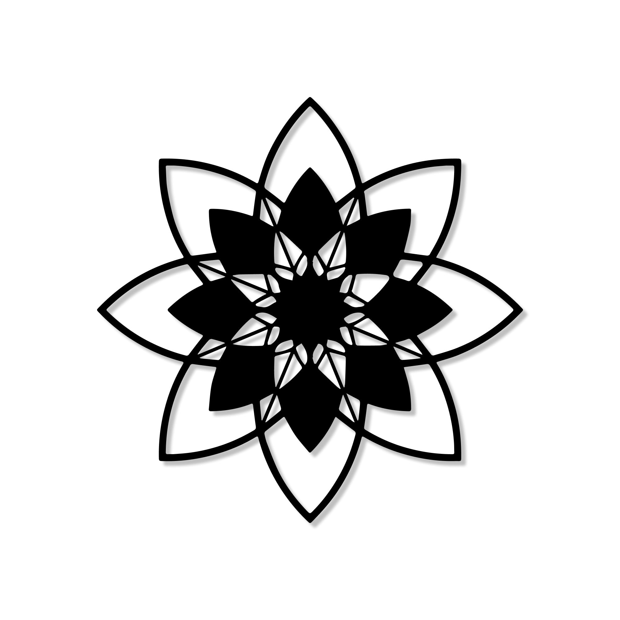 Beautiful Cosmic Design Floral Metal Art Wall Decor