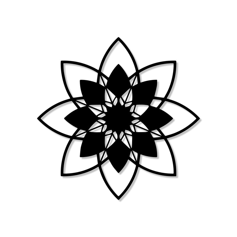 Beautiful Cosmic Design Floral Metal Art Wall Decor
