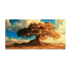 Beautiful Desert Serenity Tree Abstract Canvas Wall Painting