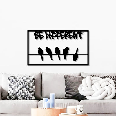 Beautiful Design Be Different Metal Art Office Wall Decor