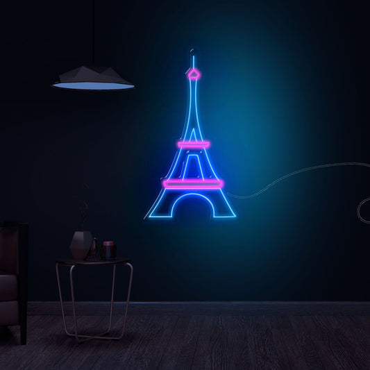 Beautiful Eiffel Tower Neon Sign LED Light