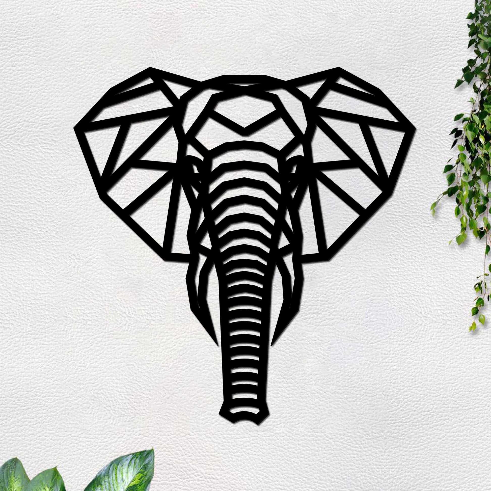 Beautiful Elephant Head Premium Quality Wooden Wall Hanging