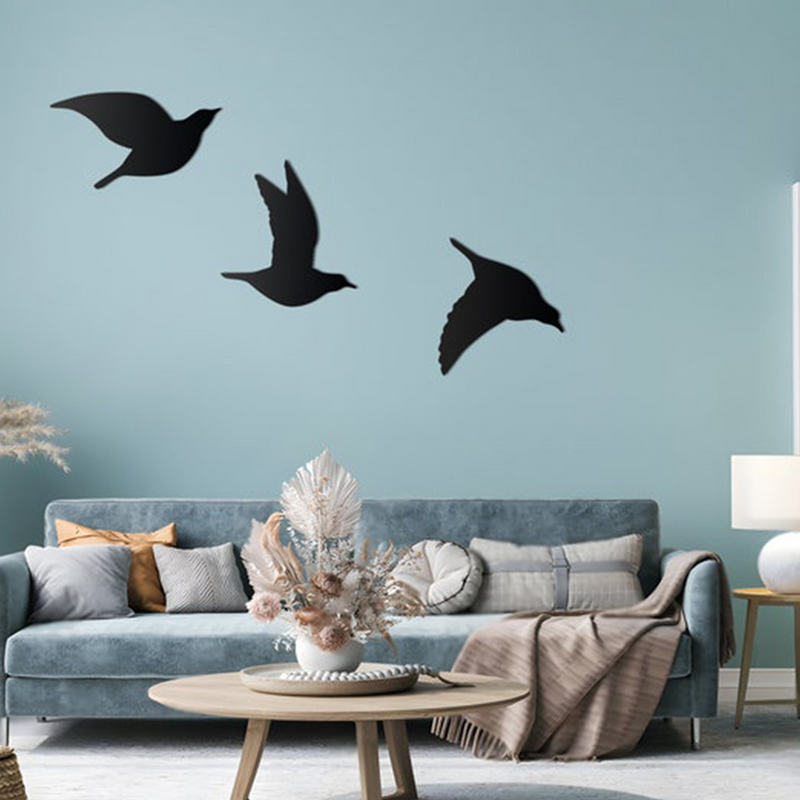 Beautiful Flying Birds Metal Wall Art Modern Decor Artwork