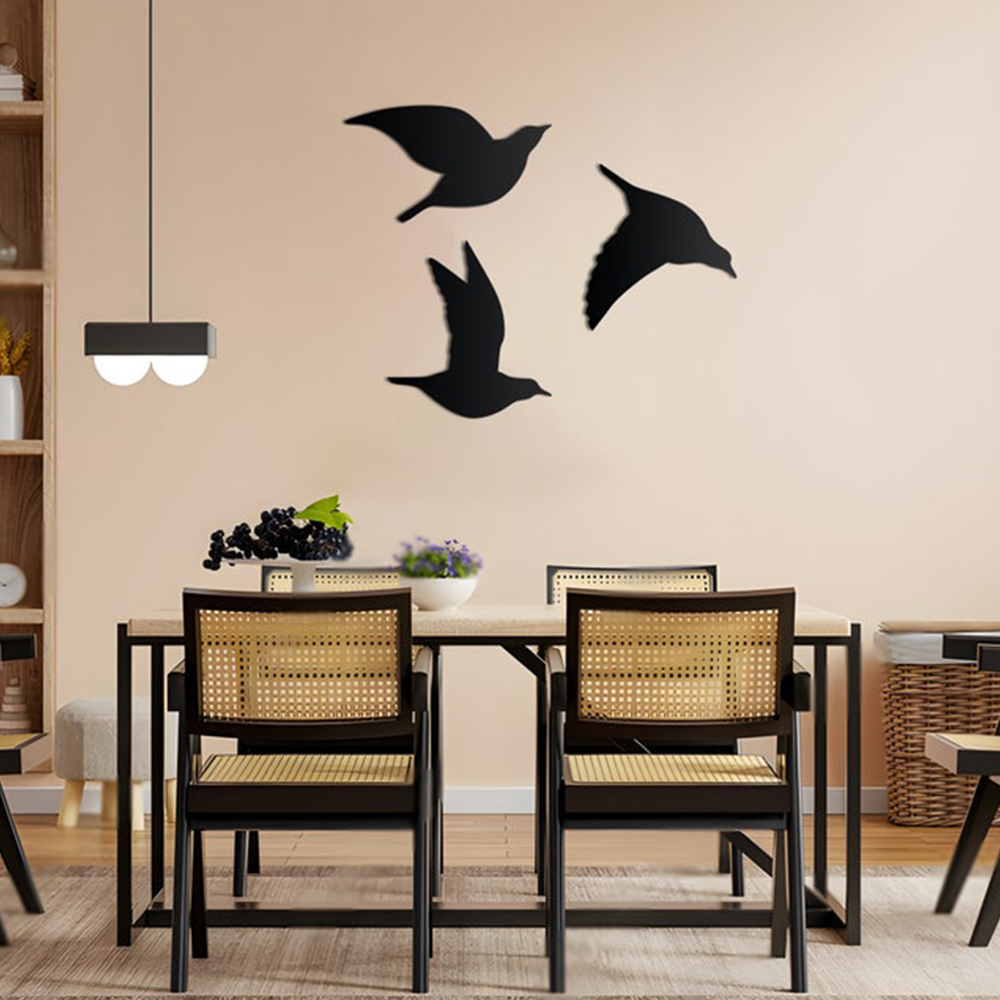 Beautiful Flying Birds Metal Wall Art Modern Decor Artwork