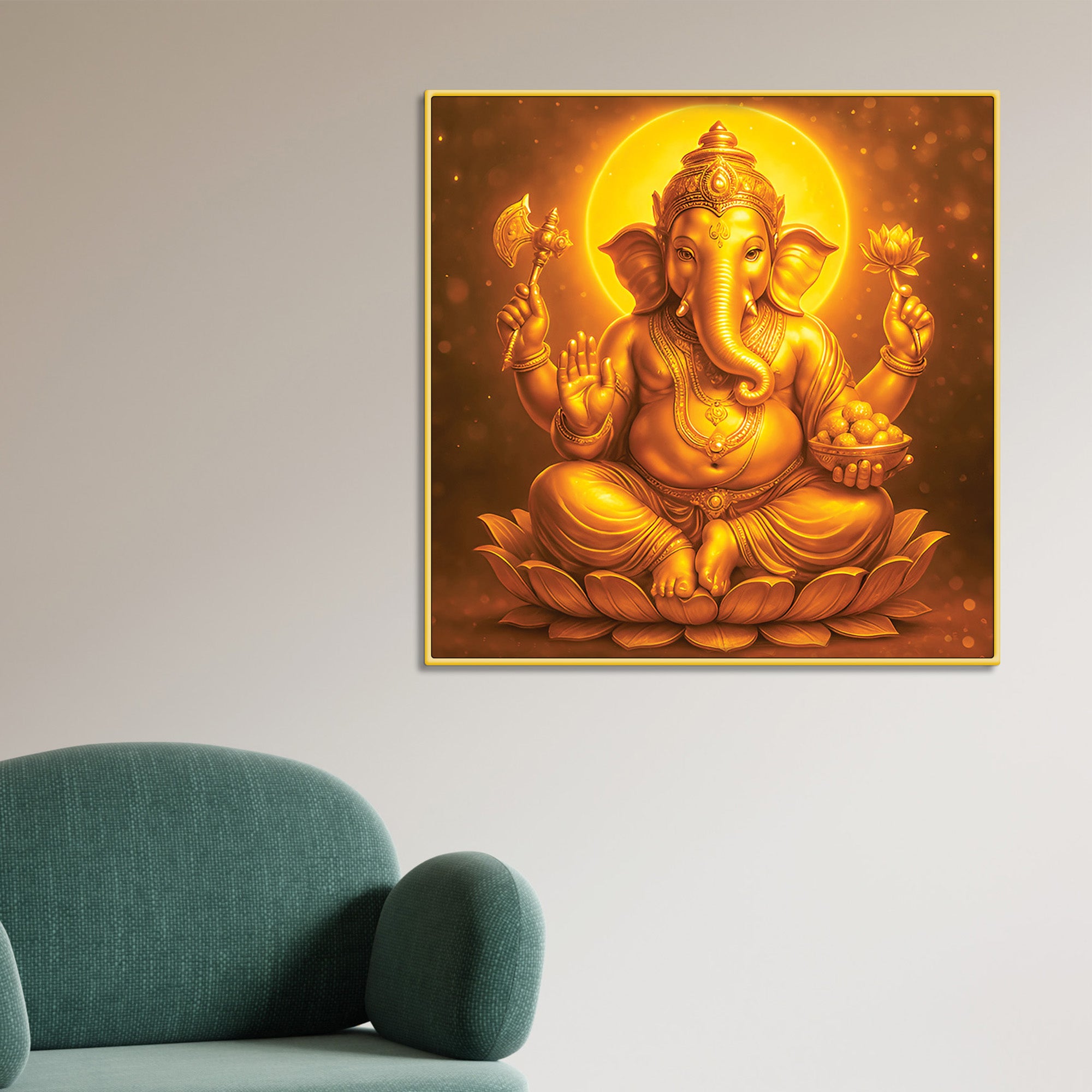 Beautiful Ganesh Ji Art Painting